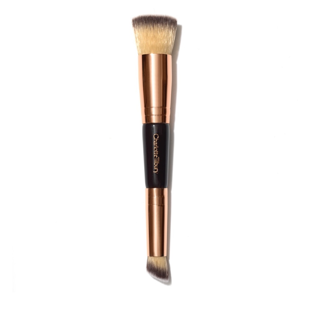 NWOT Charlotte Tilbury Hollywood Complexion Brush Dual Ended Makeup Brush